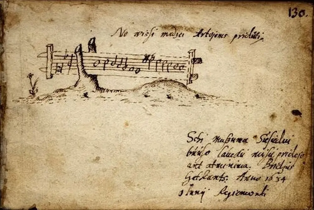 1634 年最早用乐谱记录下来的立陶宛歌曲