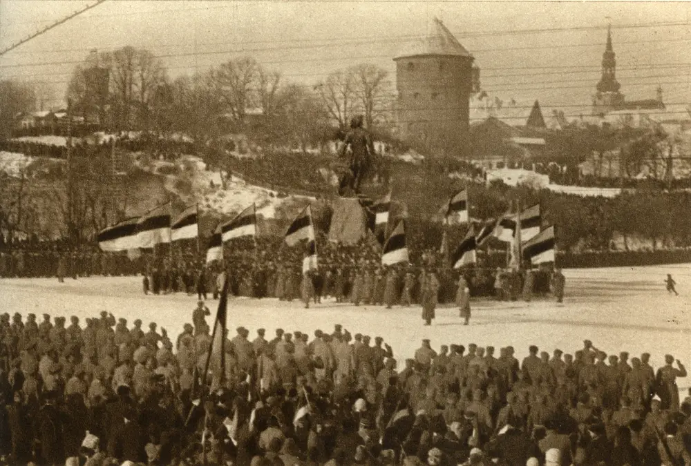 1919 年 2 月 24 日，塔林首次庆祝独立日