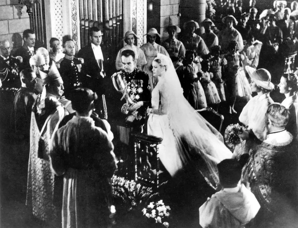 1956年兰尼埃三世与格蕾丝·凯利的婚礼