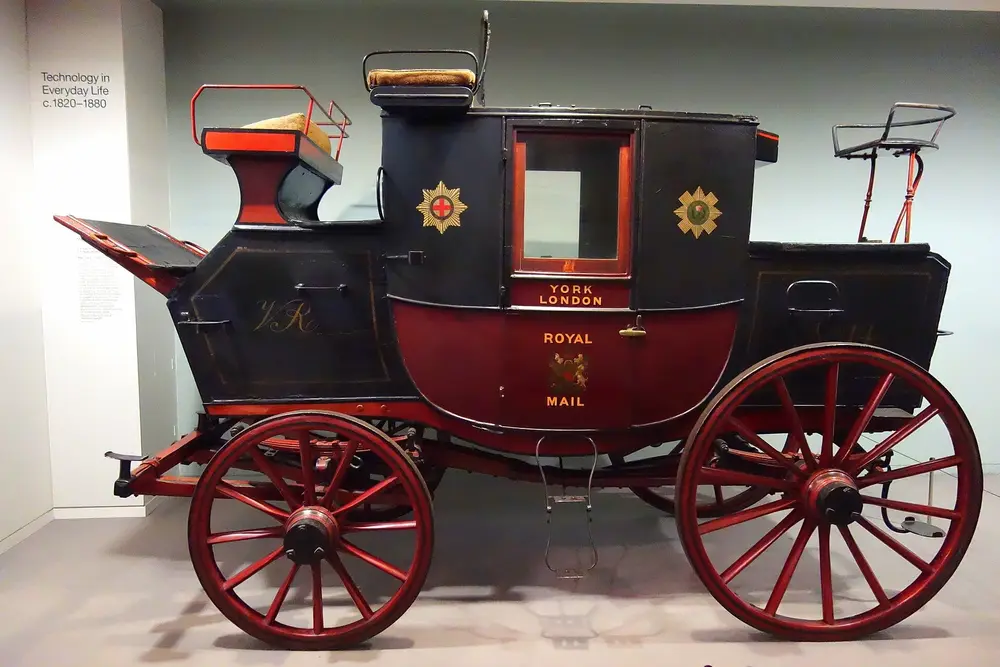 约1820年的邮政马车（伦敦科学博物馆）