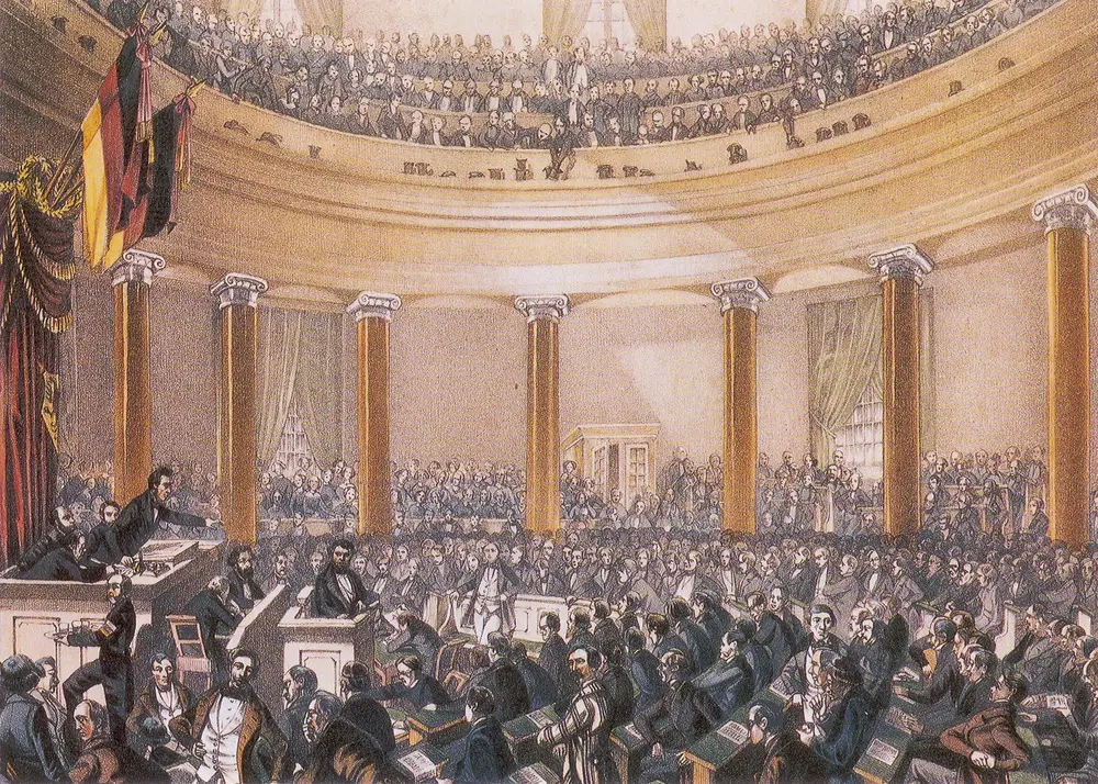保罗教堂内的法兰克福国民议会（1848年）