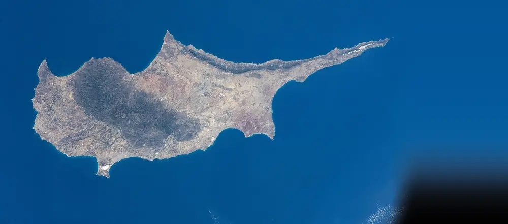 从国际空间站拍摄的塞浦路斯岛（2024）