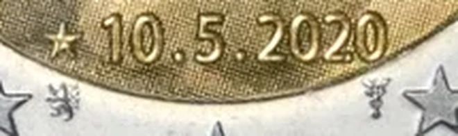 €C# 397.m1 日期下方两侧印记