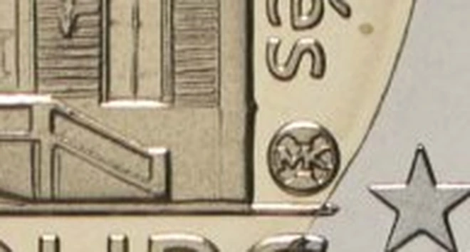 €C# 486.3 币面右下方印记