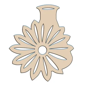 紫苑花和烧瓶