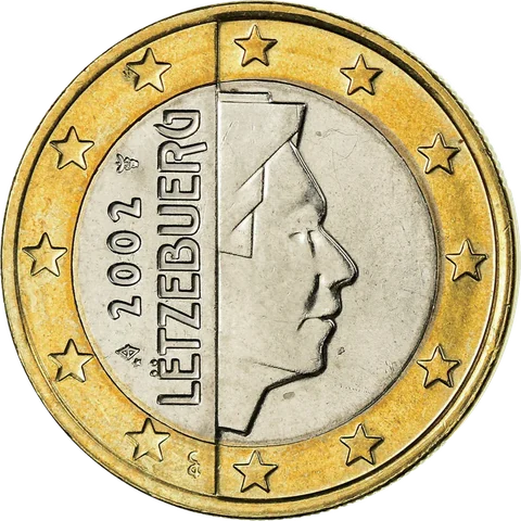 1、2 欧元 · 2002–2025 亨利大公肖像（高面额）