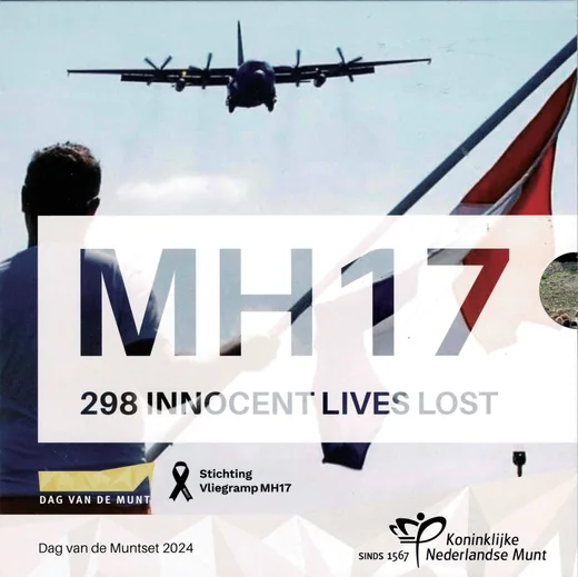 set A.2 · 2024.a / b · 造币厂日 —— 马航MH17航班空难10周年 · 发行量 2,024 + 100