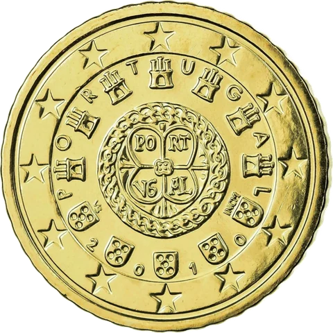10、20、50 欧分 1142 年阿方索一世的皇家封印